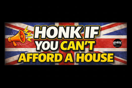 Honk If You Can’t Afford a House – SPNKSY Bumper Sticker