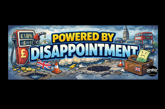 Powered By Disappointment – SPNKSY Bumper Sticker
