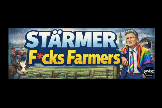 Starmer F*cks Farmers – SPNKSY Bumper Sticker