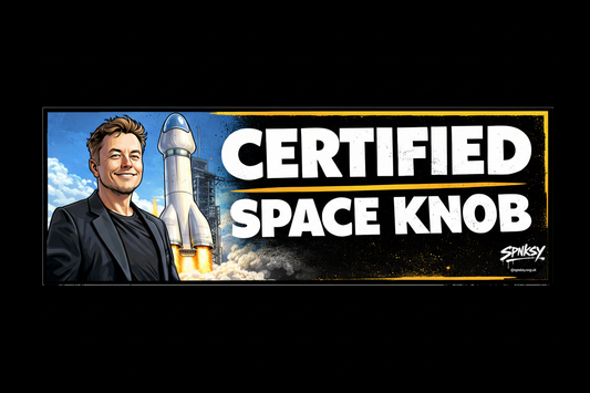 Certified Space Knob – SPNKSY Bumper Sticker